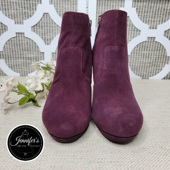 Rockport NEW Women's Seven To 7 Windsor Wine Ally Suede Heeled Bootie Size 9 - Picture 3 of 16